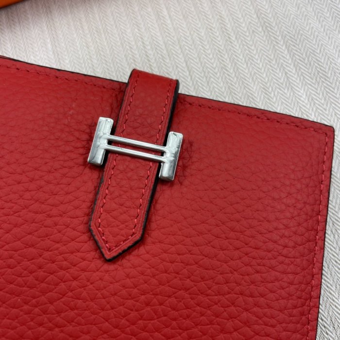 Hermes Womens Mens Wallets Purse Card Holder Leather Design Coin Bag with Original Box