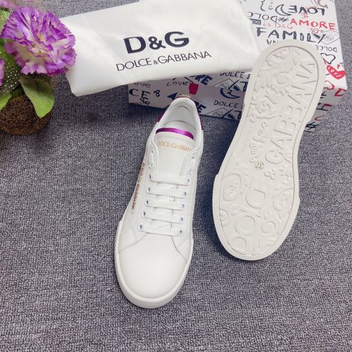 Dolce&Gabbana Womens Mens Shoes Fashion Sneakers Luxury Brand Calfskin Nappa Portofino Sneakers With Lettering