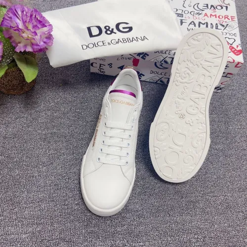 Dolce&Gabbana Womens Mens Shoes Fashion Sneakers Luxury Brand Calfskin Nappa Portofino Sneakers With Lettering