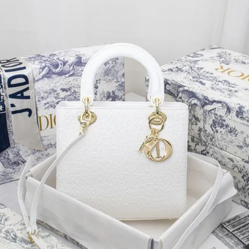 Dior Womens Bags Handbags Luxury Fashion MEDIUM LADY D-LITE BAG with Original Box