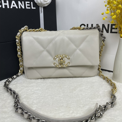 Chanel Womens Bags Shoulder Messenger Bags Chanel 19 Flap Bag Luxury Brand with Original Box