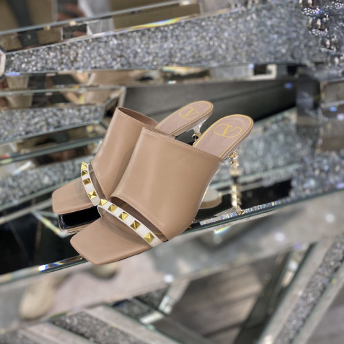 Valentino Womens Shoes Rockstud Sandals Mules 6.5cm