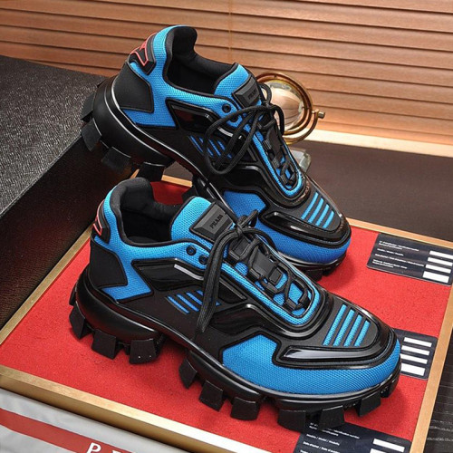 Prada Men Shoes Cloudbust Thunder Technical Fabric Sneakers with Original Box