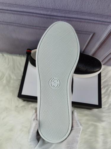 Gucci Mens Shoes Slippers Slides Casual Design Luxury Brand Black Leather Princetown leather slipper with Original Box 423513 BLM00 1000