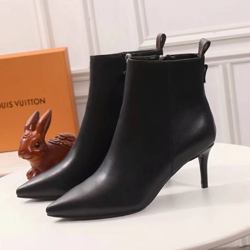 Louis Vuitton Women Shoes Boots Fashion Ankle Boots Luxury Brand Leather Design with Original Box