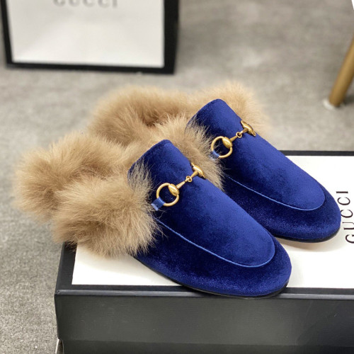 Gucci Womens Shoes Casual Loafers Design Luxury Brand Leather Princetown with Original Box