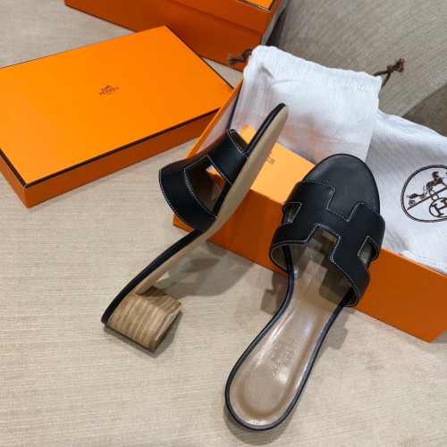 Hermes Womens Shoes Oasis Slippers Sandals Casual Fashion Sandals Luxury Brand with Original Box
