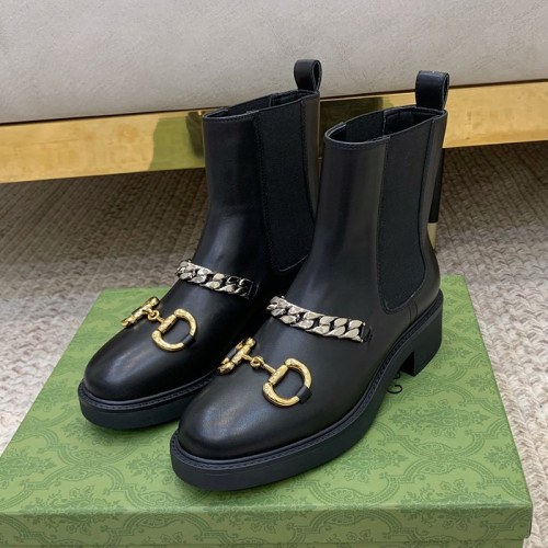 Gucci Women Shoes Boots Luxury Brand Fashion Women's ankle boot with Double G with Original Box 678984 17K40 1284