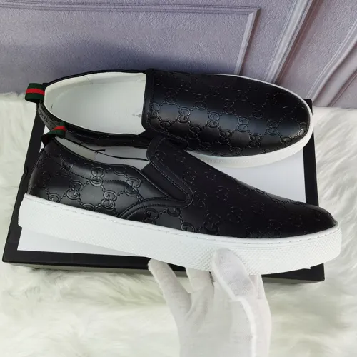 Gucci Mens Shoes Slippers Slides Casual Design Luxury Brand Black Leather Princetown leather slipper with Original Box 423513 BLM00 1000