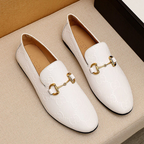 Gucci Mens Shoes Leather Design Luxury Brand Business Dress Shoes for Men with Original Box