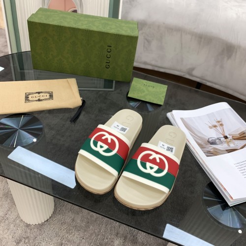 Gucci Men Womens Shoes Interlocking G Slide Sandal 655461 JFA00 9136