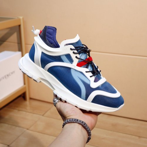 Givenchy Men Shoes Fashion Type Luxury Brand GIVENCHY SNEAKERS IN LEATHER WITH LATEX BAND with Original Box