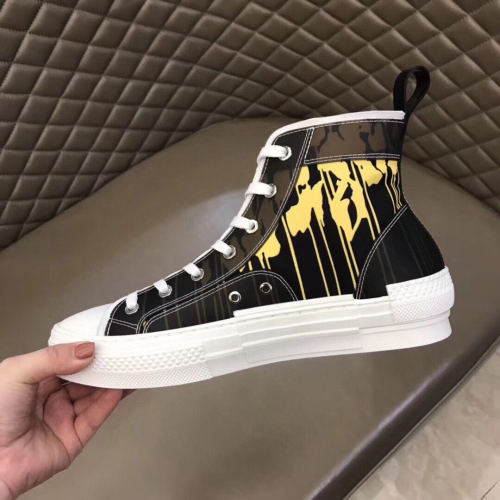 Dior Womens Mens Shoes Sneakers Luxury Brand Unisex Design B23 High-Top Sneaker with Box