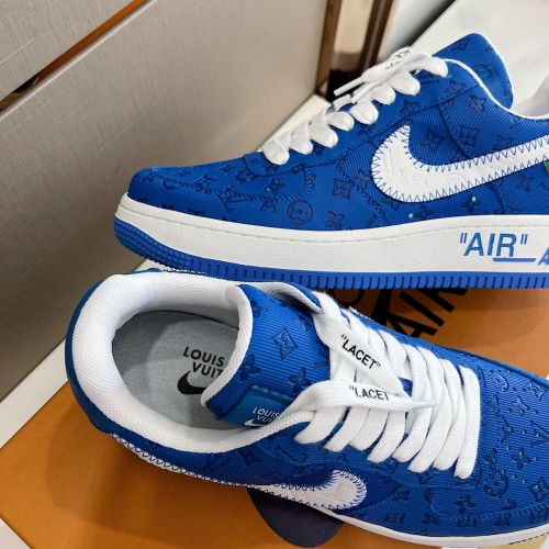 Louis Vuitton Men Shoes Fashion Sneakers Design Luxury Brand LVXNIKE Air Force Sneakers with Original Box