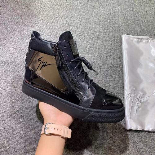 Giuseppe Zanotti Mens Shoes Luxury Brand High Top Sneakers Coby