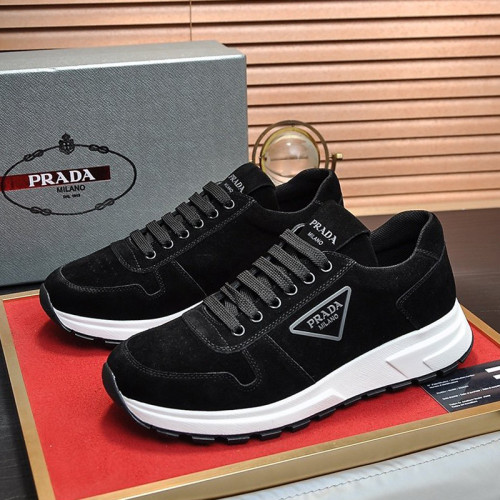 Prada Mens Shoes Sneakers Casual Shoes for Men Luxury Brand Breathable Fashion Sneakers with Original Box