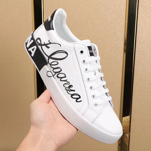 Dolce&Gabbana Women Shoes Sneakers Nappa Calfskin Portofino Sneakers With Eleganza Print CK1544AJ40089697