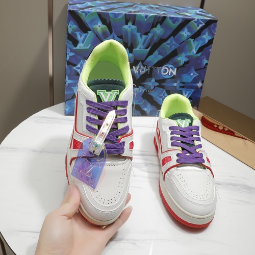 Louis Vuitton Men Shoes Fashion Sneakers Design Luxury Brand LV TRAINER SNEAKER with Original Box 1A9ZI6