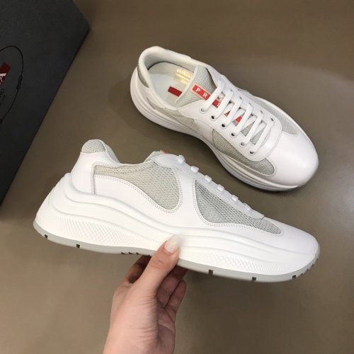 Prada Mens Shoes Sneakers Casual Shoes for Men Luxury Brand Breathable Fashion Sneakers with Original Box