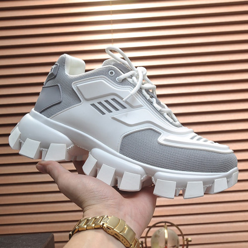 Prada Men Shoes Sneakers Luxury Brabd Cloudbust Thunder Technical Fabric Sneakers with Original Box