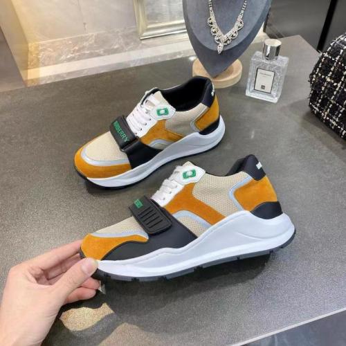 Burberry Men Womens Shoes Suede Leaher Sneakers