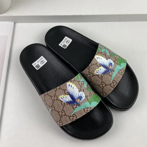 Gucci Mens Shoes Sandals Slides Slippers Luxury Brand Thick Sole Design with Original Box