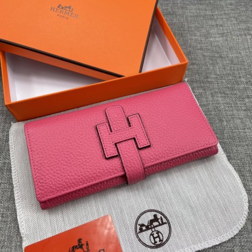 Hermes Womens Mens Wallets Purse Bag Clutch Leather Design Coin Bag with Original Box