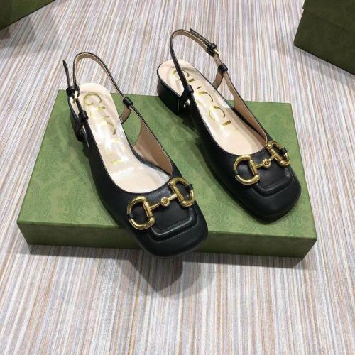 Gucci Womens Shoes Low-heel Slingback with Horsebit 2.5cm