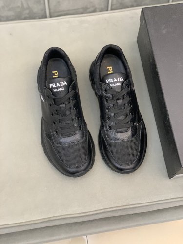 Prada Mens Shoes Sneakers Casual Shoes for Men Luxury Brand Breathable Fashion Sneakers with Original Box