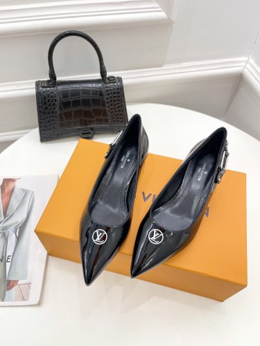 Louis Vuitton Womens Shoes Pumps Sandals Leather Design Luxury Brand Fashion Sandals with Original Box