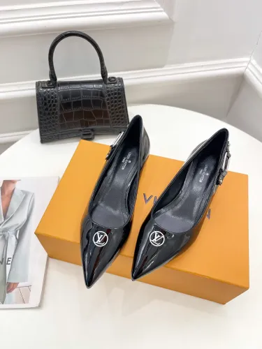 Louis Vuitton Womens Shoes Pumps Sandals Leather Design Luxury Brand Fashion Sandals with Original Box