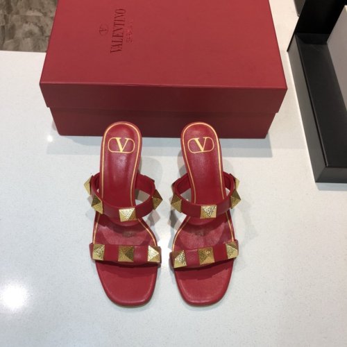 Valentino Womens Shoes ROMAN STUD SLIDE SANDAL 6.5cm