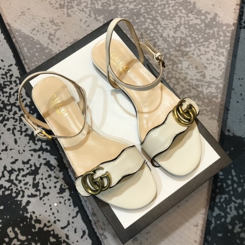 Gucci Womens Shoes Sandals Casual Design Luxury Brand Classic Leather thong sandal with Double G ‎with Original Box