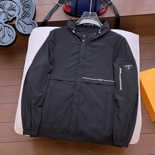 Prada Design Fashion Mens Jackets Thin Design Luxury Brand