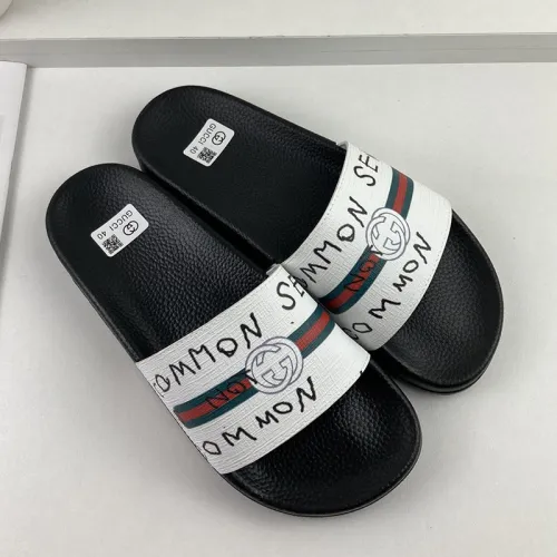 Gucci Mens Shoes Sandals Slides Slippers Luxury Brand Thick Sole Design with Original Box