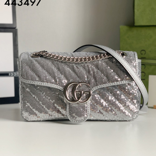Gucci Womens Bags Shoulder Messenger Bag Luxury Brand Small GG Marmont bag with Original Box
