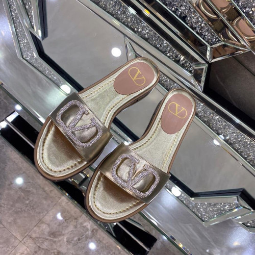 Valentino Womens Shoes Flat Mule Sandals