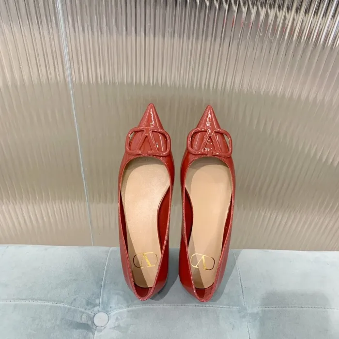 Valentino Women Shoes Mule Flip Flop Sandals VLOGO SIGNATURE CALFSKIN PUMP Flat Luxury Brand with Original Box