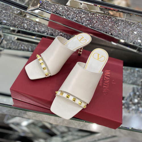 Valentino Womens Shoes Rockstud Sandals Mules 6.5cm