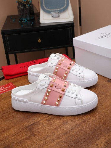 Valentino Womens Shoes Fashion Design Luxury Brand OPEN SNEAKER WITH VLTN PRINT with Original Box WY0S0830BLUA01