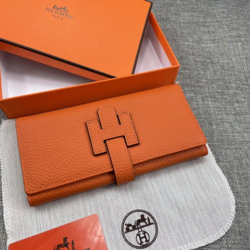 Hermes Womens Mens Wallets Purse Bag Clutch Leather Design Coin Bag with Original Box