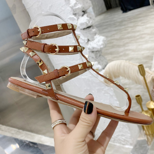 Valentino Women Shoes Mule Flip Flop Sandals ROMAN STUD SLIDE SANDAL IN QUILTED NAPPA with Original Box Luxury Brand