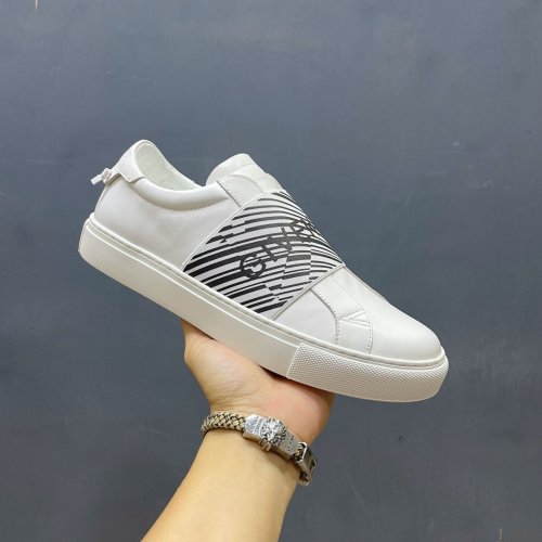 Givenchy Men Shoes Fashion Type Luxury Brand GIVENCHY SNEAKERS IN LEATHER WITH LATEX BAND with Original Box