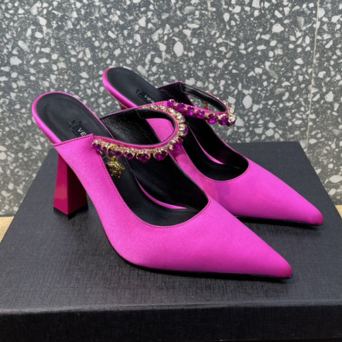 Versace Brand Womens Sandals Shoes Pumps Leather Big Size LA MEDUSA LEATHER PUMPS Design Luxury Brand Sandals for Women