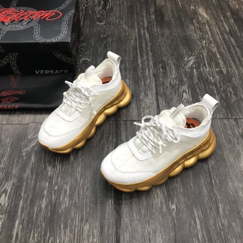 Versace Men Shoes Sneakers Fashion Design Luxury Brand Chain Reaction Sneaker