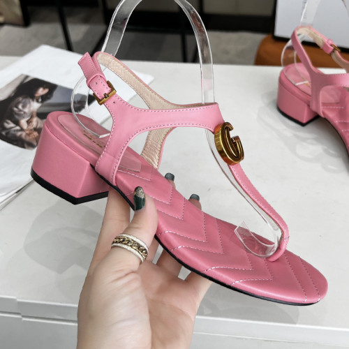 Gucci Womens Shoes Platform Slide Slippers Sandal Summer Design Luxury Brand 4cm Heel Women's GG platform slide sandal with Original Box 623212 UKO00 2580