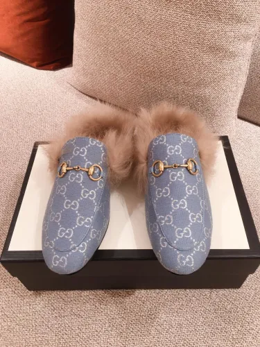 Gucci Womens Shoes Casual Loafers Design Luxury Brand Leather Princetown with Original Box