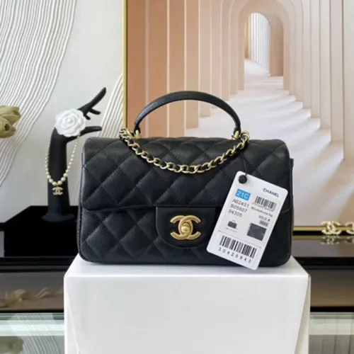 Chanel Womens Bags Crossbody Bag Classic Handbag CF Mini Luxury Brand with Original Box