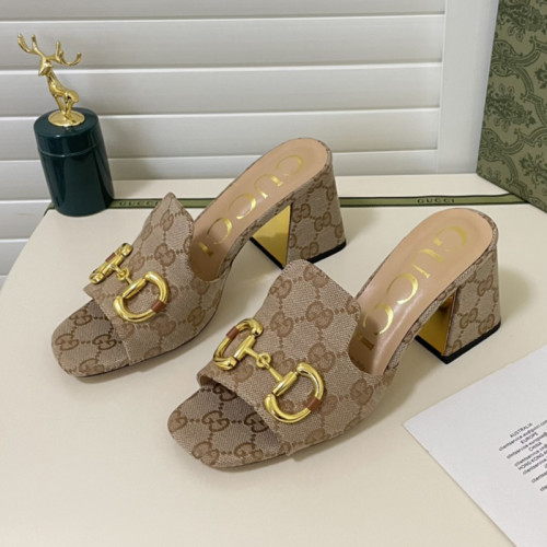 Gucci Womens Shoes Sandals Casual Design Luxury Brand Classic Leather Women's slide sandal with Horsebit with Original Box