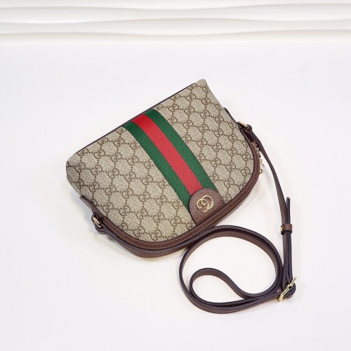 Gucci Womens Bags Luxury Brand GG Supreme Ophidia GG Shoulder Messenger Bag with Original Box 499621 K05NG 8745